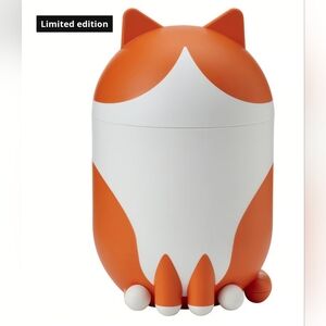 IKEA Orange and White Cat-Shaped Storage Container